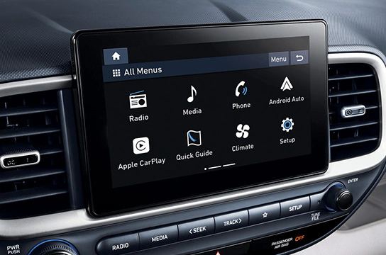 Audio system with 8 ”screen Image